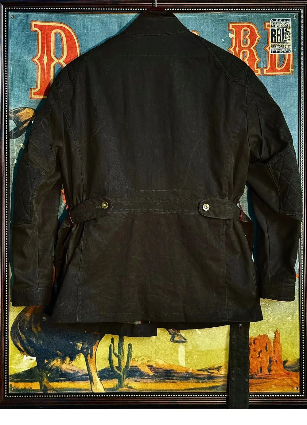 Tailor Brando American Vintage 100% Cotton Waxed Canvas Mid-Length Men's Classic Waterproof Insulated Safari Jacket Tailor Brando
