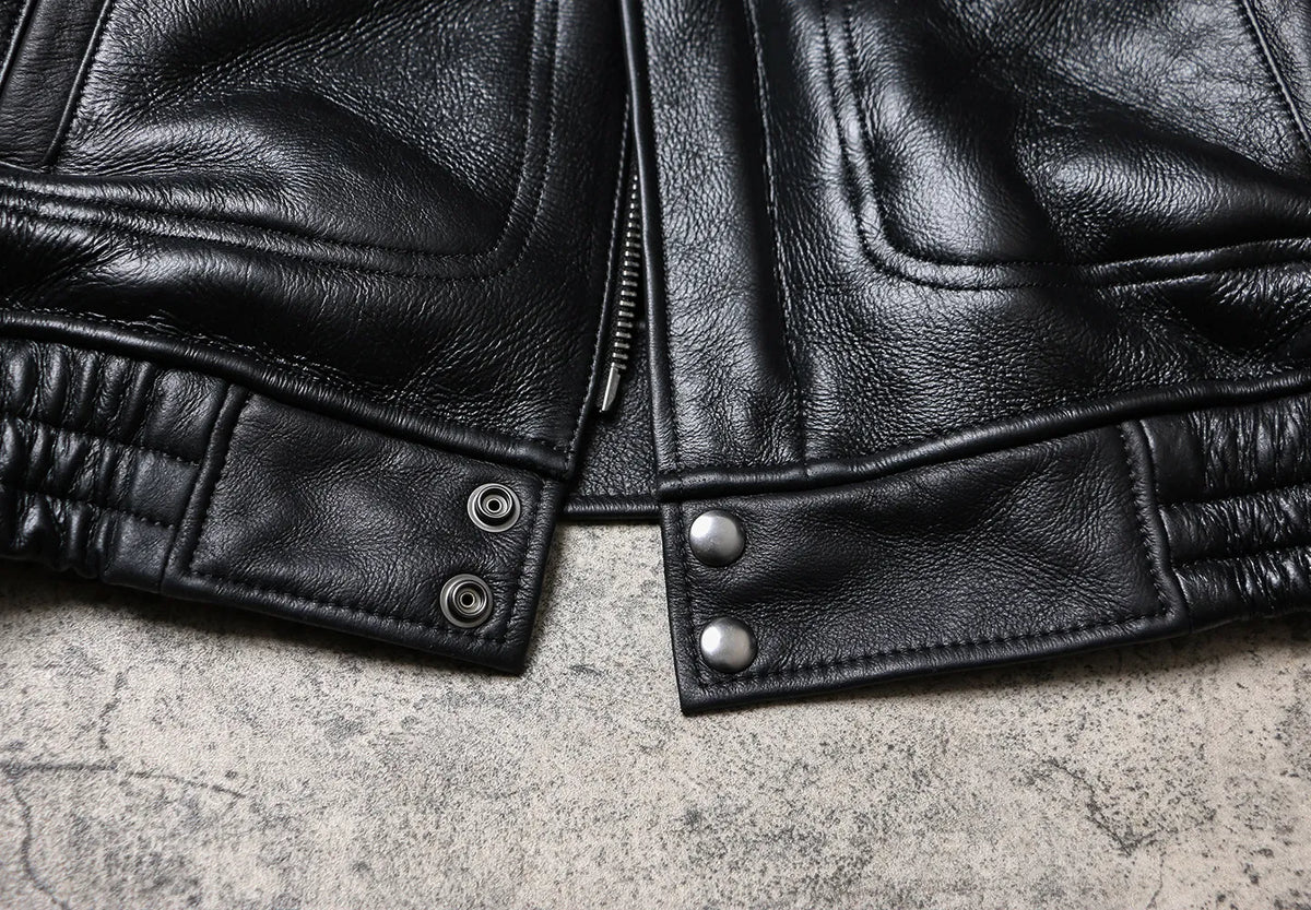 Tailor Brando Classic Oversized Men's Winter Warmth Genuine Leather Jacket Tailor Brando