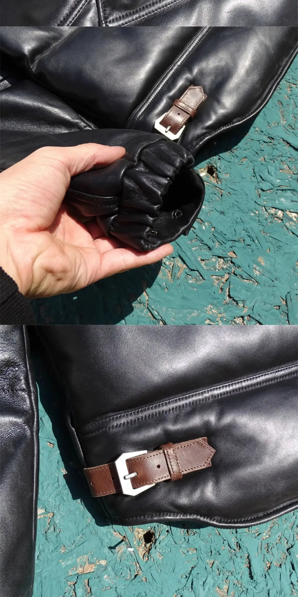 Tailor Brando Full-Grain Sheepskin Men's Winter Warm Short-Length Genuine Leather Down Jacket Tailor Brando