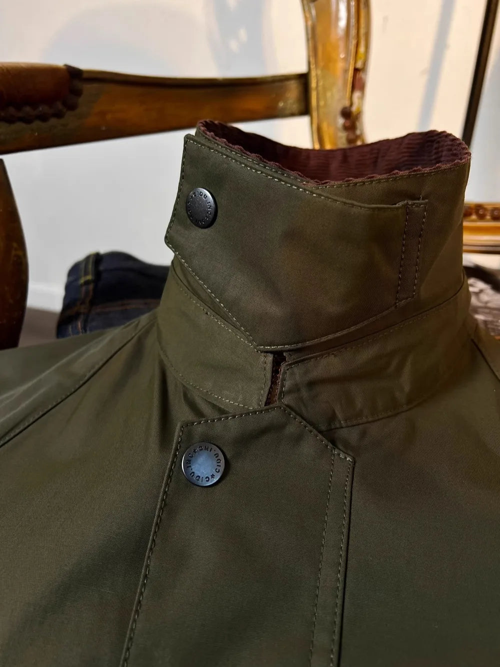 Tailor Brando British Vintage Workwear Trench Coat Bedale Classic Oil Wax Jacket Hunting Mid-Length Coat BBR