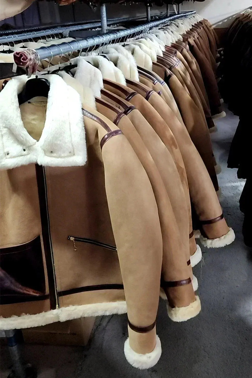 Tailor Brando Original Sheep Shearling Men's Vintage Winter Warm Fur Jacket Short Genuine Leather Jacket Tailor Brando