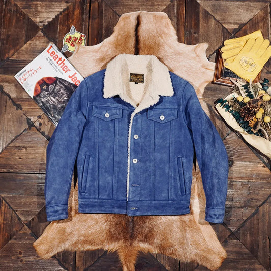 Tailor Brando Suede Men's Vintage 507XX Classic Winter Warm Short Genuine Leather Jacket Tailor Brando