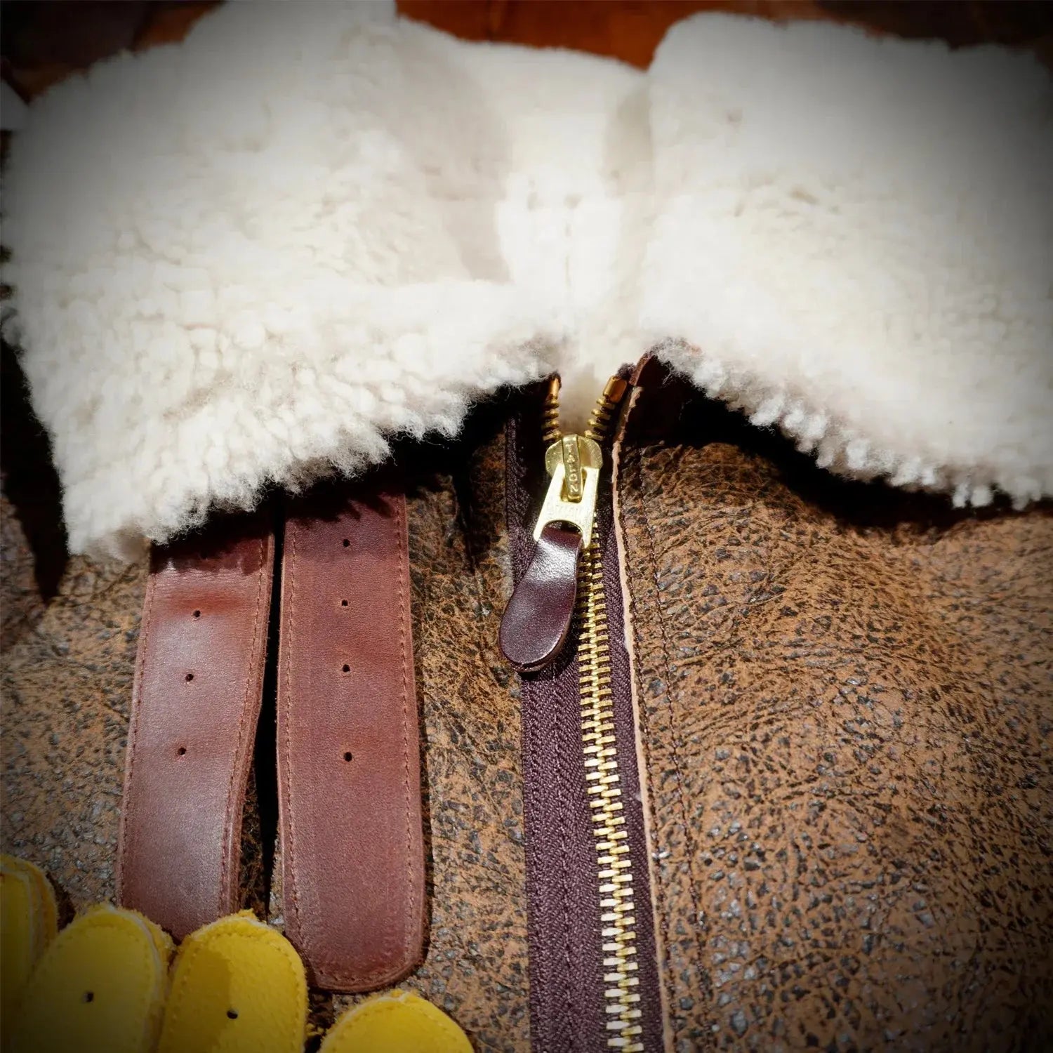 Tailor Brando Barton Model B3 Aviator Jacket Shearling Jacket Men's Winter Coldproof Warm Real Fur Jacket Tailor Brando