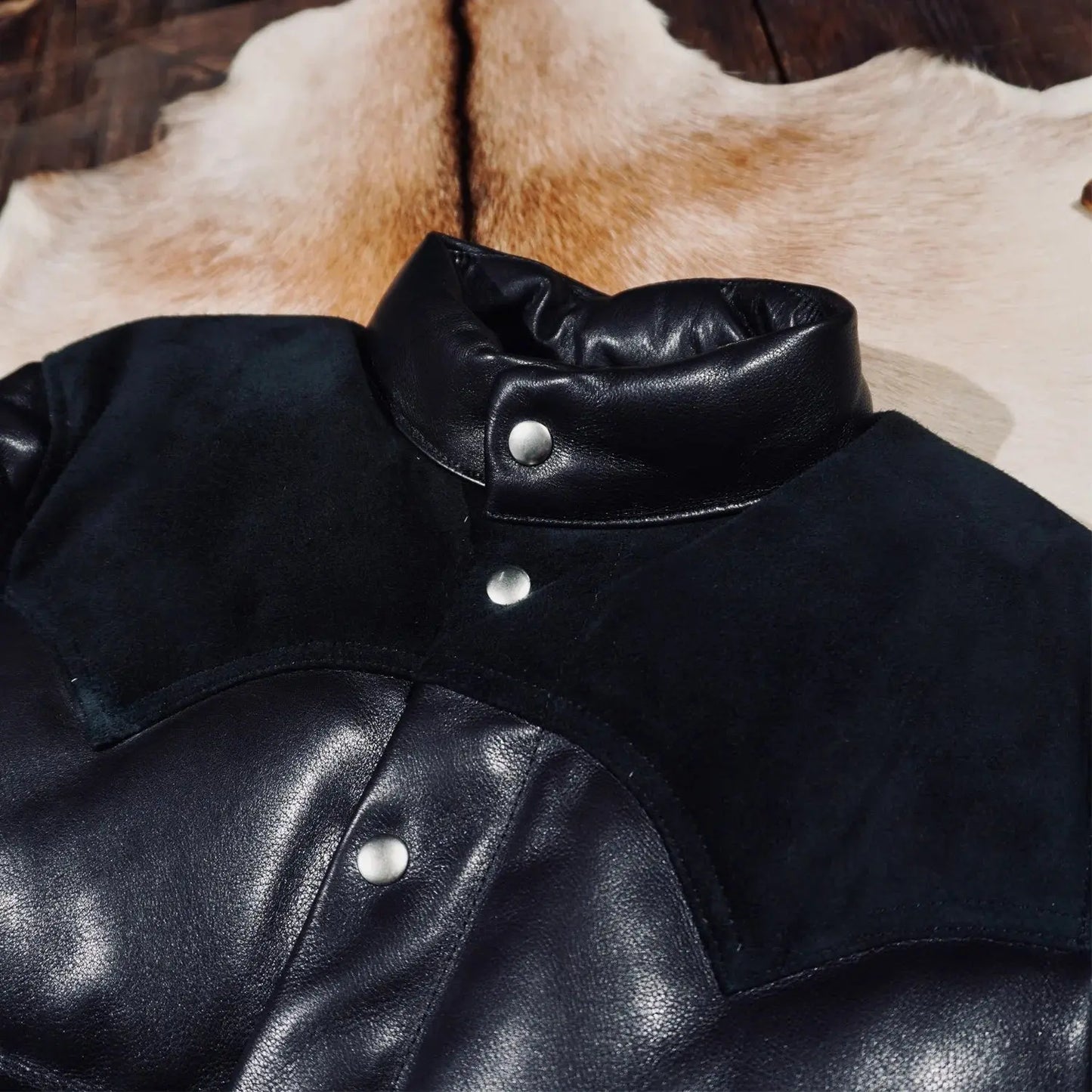 Tailor Brando Replica The Re*l M*Coy's Classic New Zealand Deerhide Men's Thickened Winter Warmth Genuine Leather Down Jacket Tailor Brando