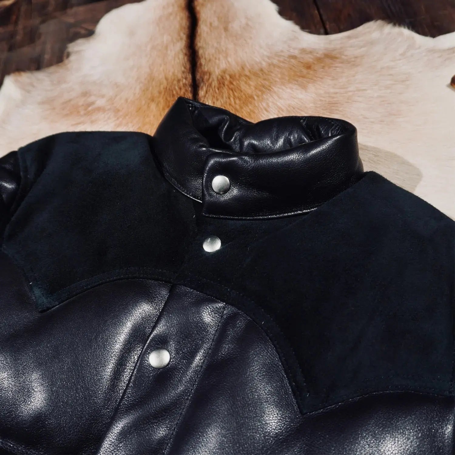Tailor Brando Replica The Re*l M*Coy's Classic New Zealand Deerhide Men's Thickened Winter Warmth Genuine Leather Down Jacket Tailor Brando