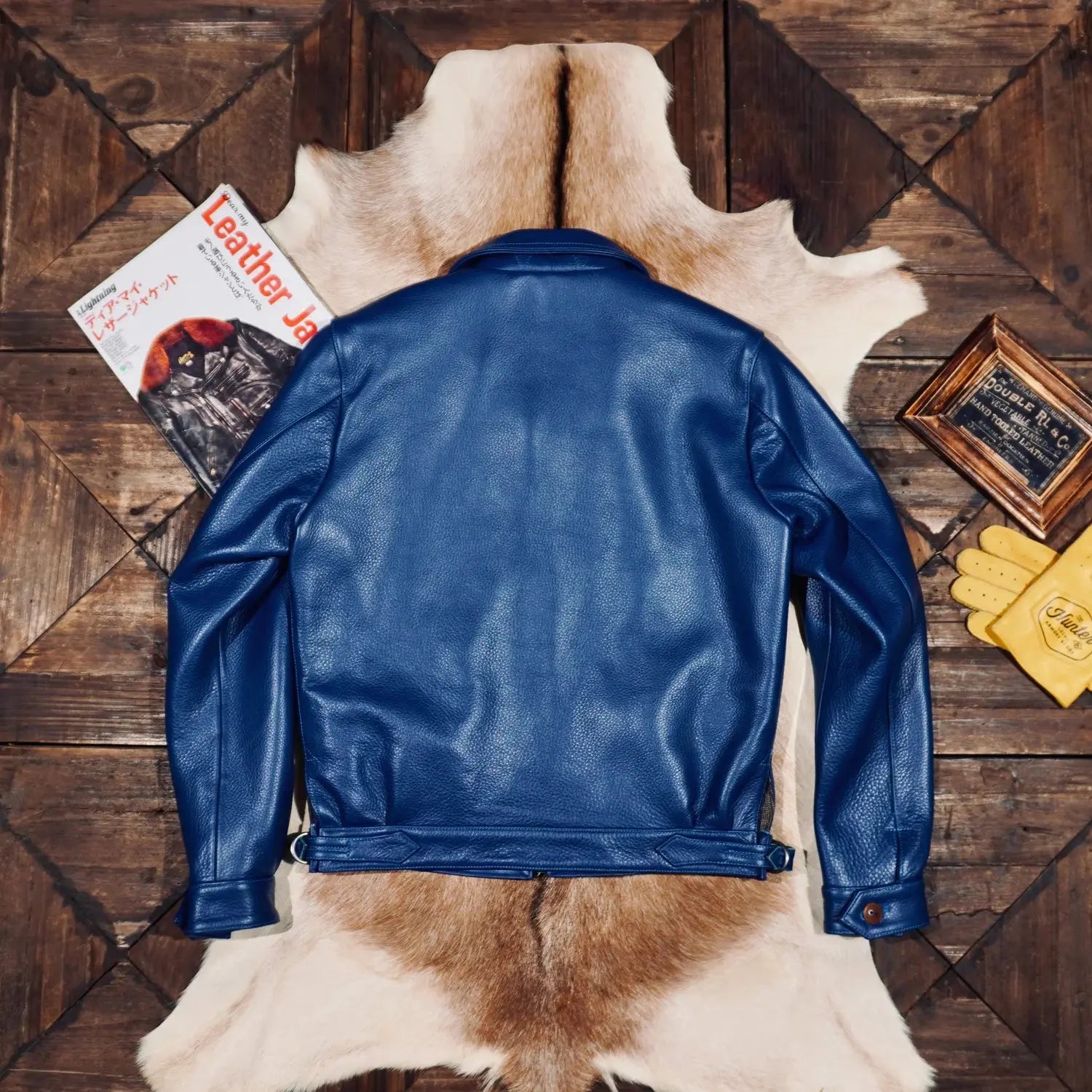 Tailor Brando 1.6MM Full-Grain Vegetable-Tanned Cowhide Heavyweight Men's Short Hartmann Classic Genuine Leather Aviator Jacket Tailor Brando