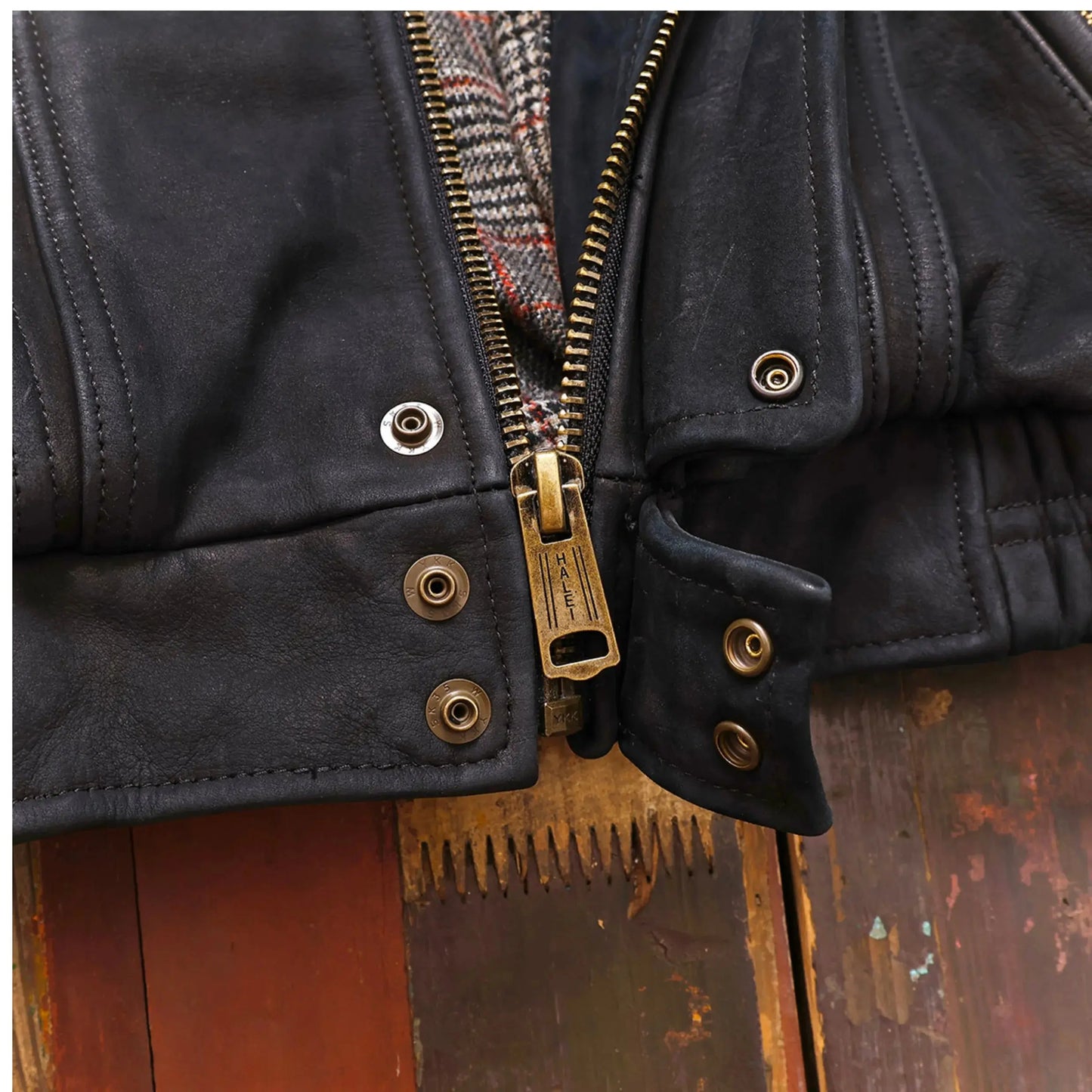 Tailor Brando Uncoated Satin-Finish Cowhide Men's Classic Oversized Genuine Leather Aviator Jacket Tailor Brando