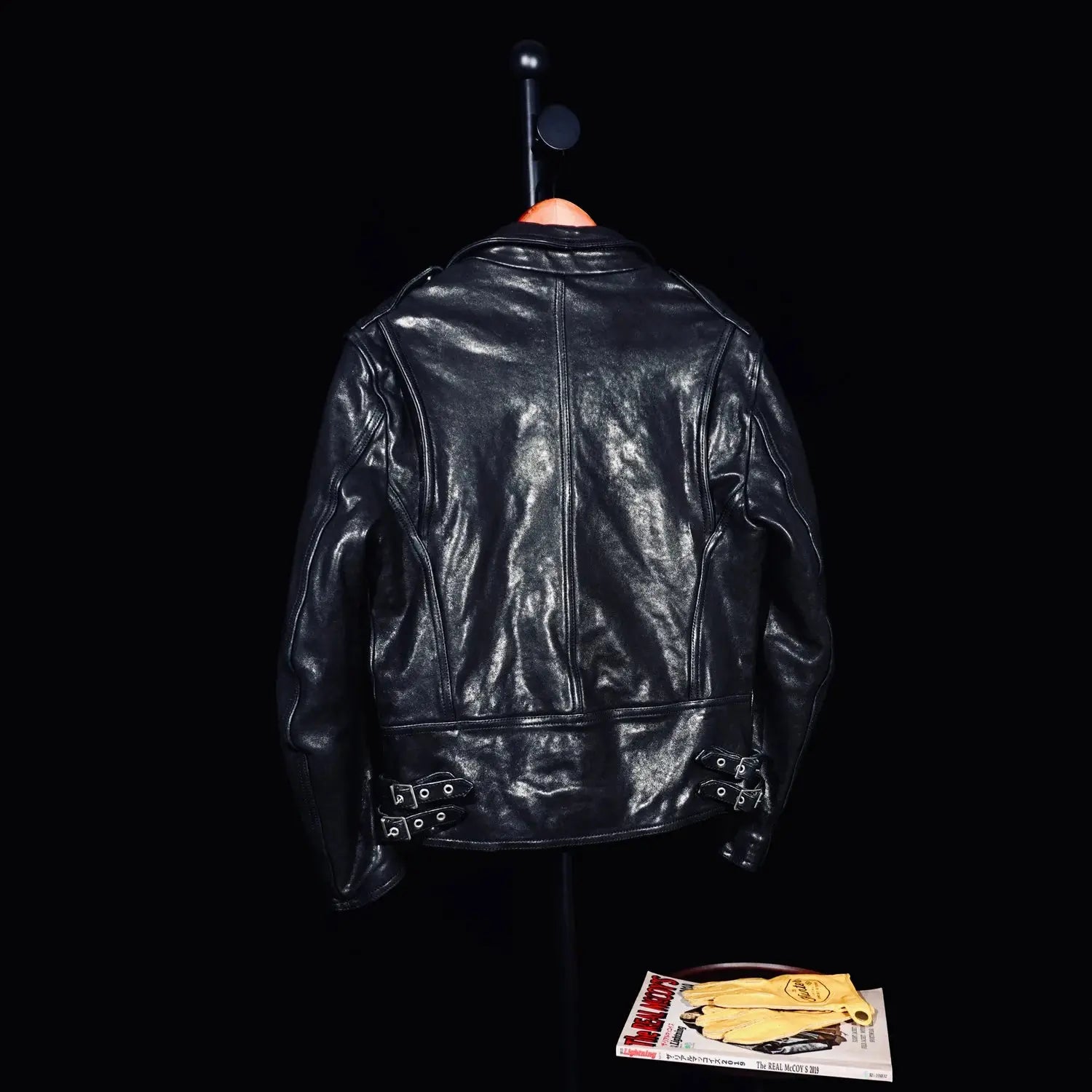 Tailor Brando Full-Grain Vegetable-Tanned Lambskin Leather Jacket Men's Classic Double Rider Genuine Leather Motorcycle Jacket Tailor Brando