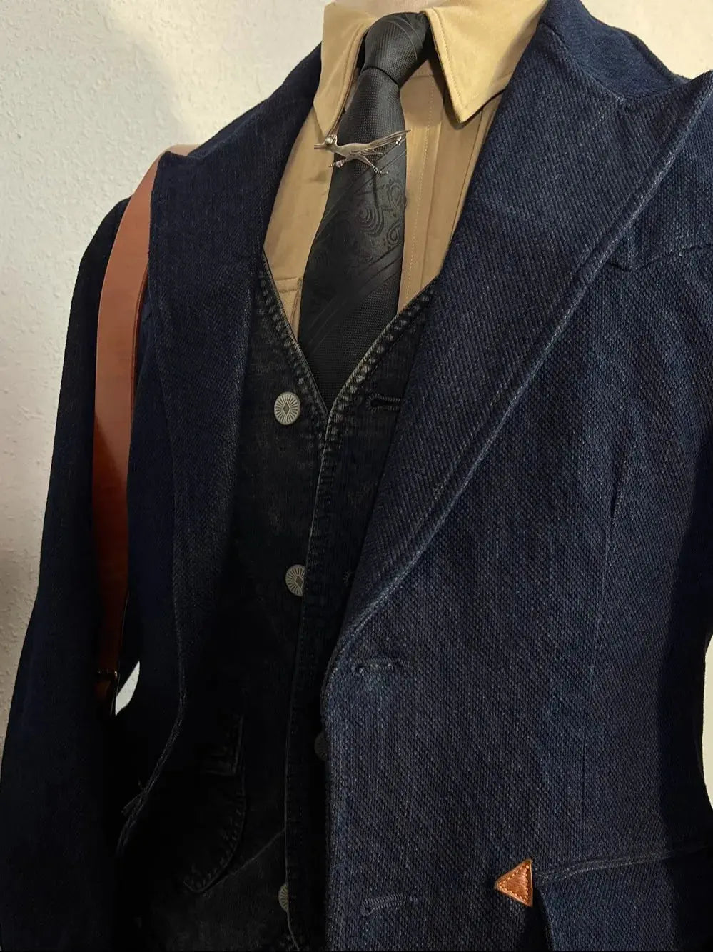Tailor Brando American Vintage Heavyweight Sashiko Men's 1920s Casual Suit Tailor Brando
