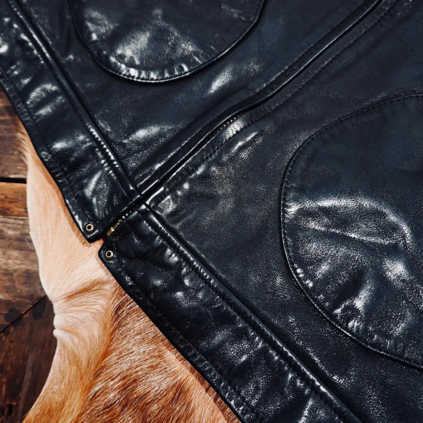 Tailor Brando Washed Full-grain Vegetable-tanned Horsehide Classic Mendoza Men's Retro Genuine Leather Biker Jacket Tailor Brando