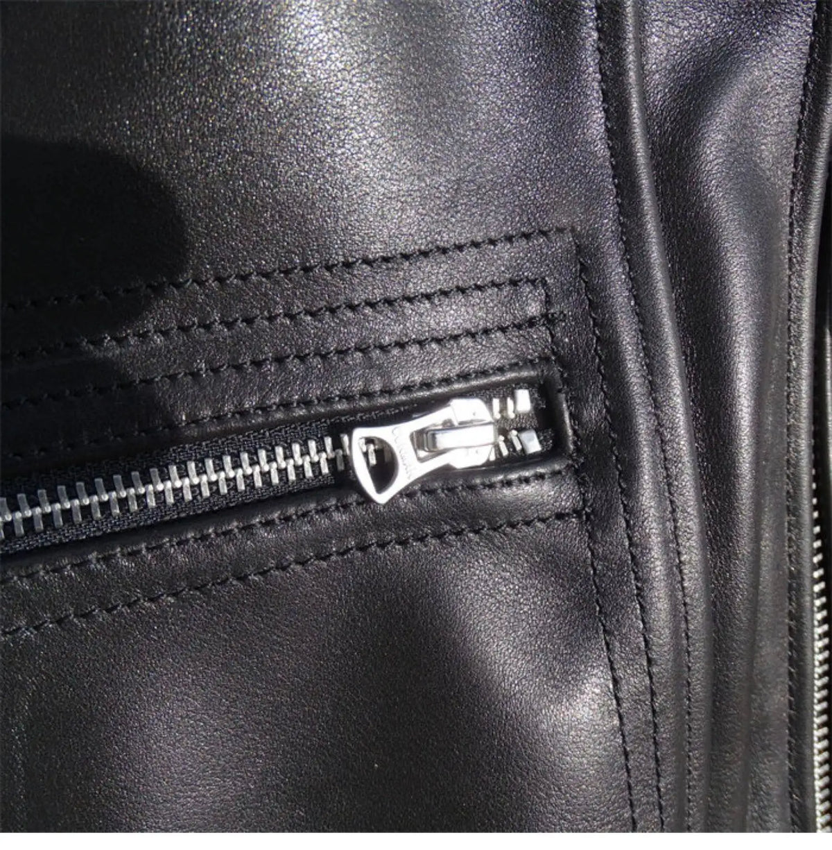 Tailor Brando Full-Grain Waxed Cowhide Men's Classic Vintage Lapel Genuine Leather Jacket Tailor Brando