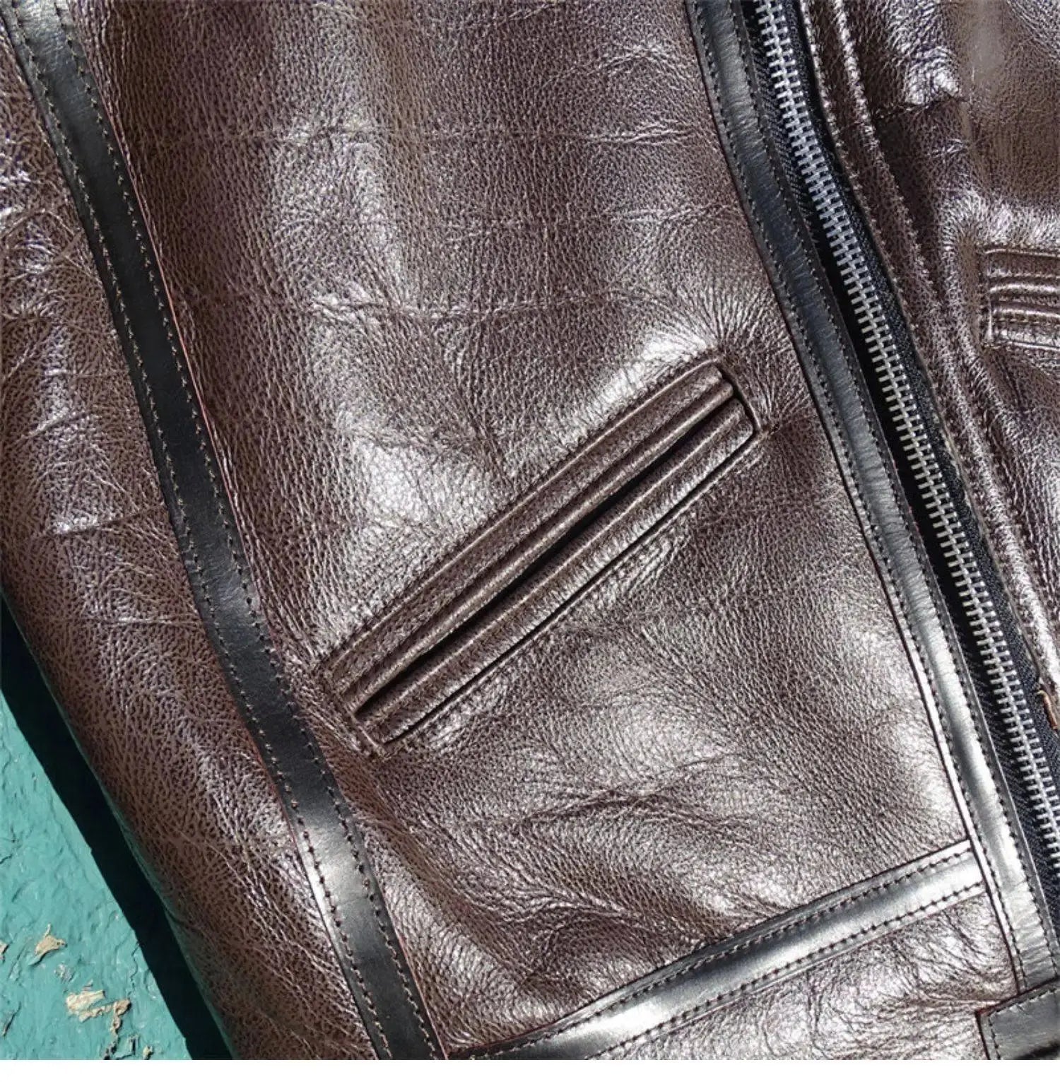 Tailor Brando Australian Natural Sheep Shearling Classic B3 Winter Warm Men's Genuine Leather Bomber Jacket Tailor Brando
