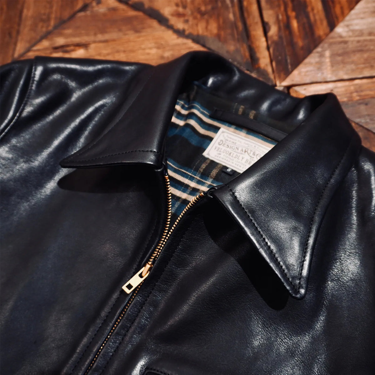 Tailor Brando Full Frain Vegetable Tanned Men's Short Genuine Leather Biker Jacket Tailor Brando
