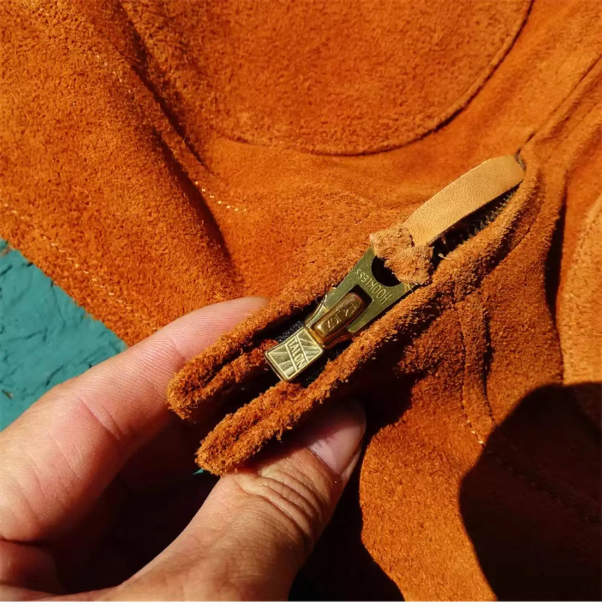 Tailor Brando Suede Goatskin Unlined Vintage Men's Western Style Genuine Leather Farmer's Jacket Tailor Brando