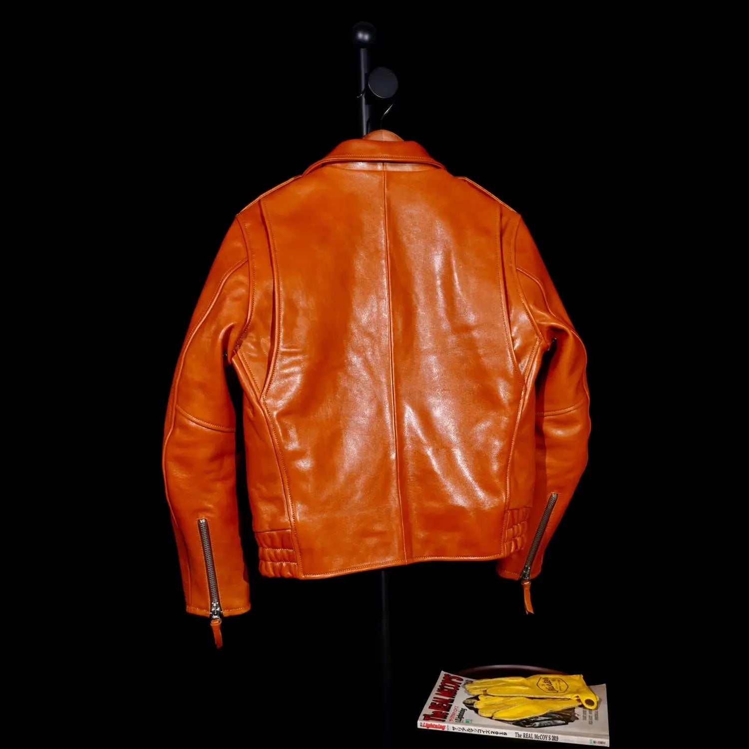Tailor Brando Classic California Riders Multi Pocket Full Grain Vegetable Tanned Horsehide Men's Short Genuine Leather Jacket Tailor Brando