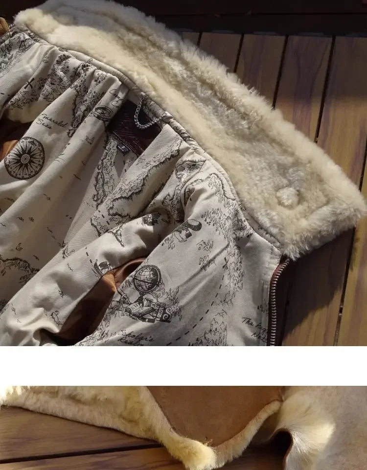 Tailor Brando Australian Natural Sheepskin Shearling Vintage G1 Men's Classic Warm Bomber Jacket Tailor Brando