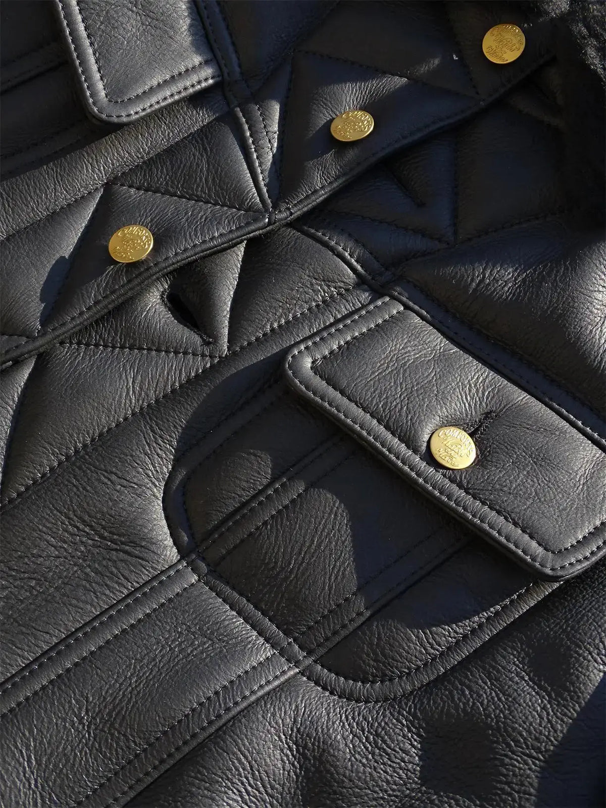 Tailor Brando Natural Shearling American Vintage Storm Rider Western Style Men's Genuine Fur Denim Jacket Tailor Brando