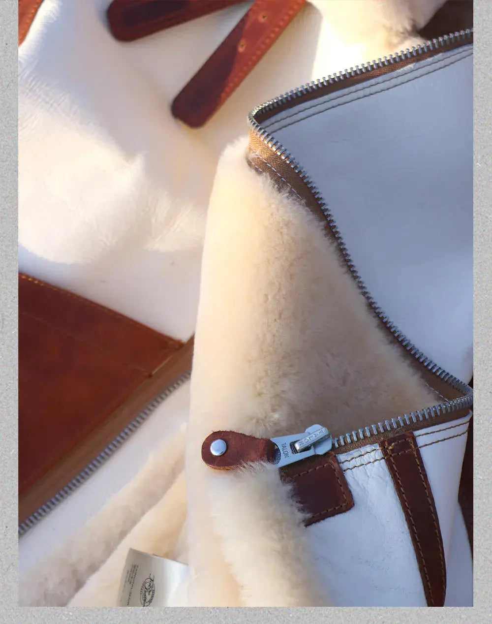 Tailor Brando Original Merino Sheepskin Classic B3 Men's Retro Warm Genuine Leather Bomber Jacket Tailor Brando