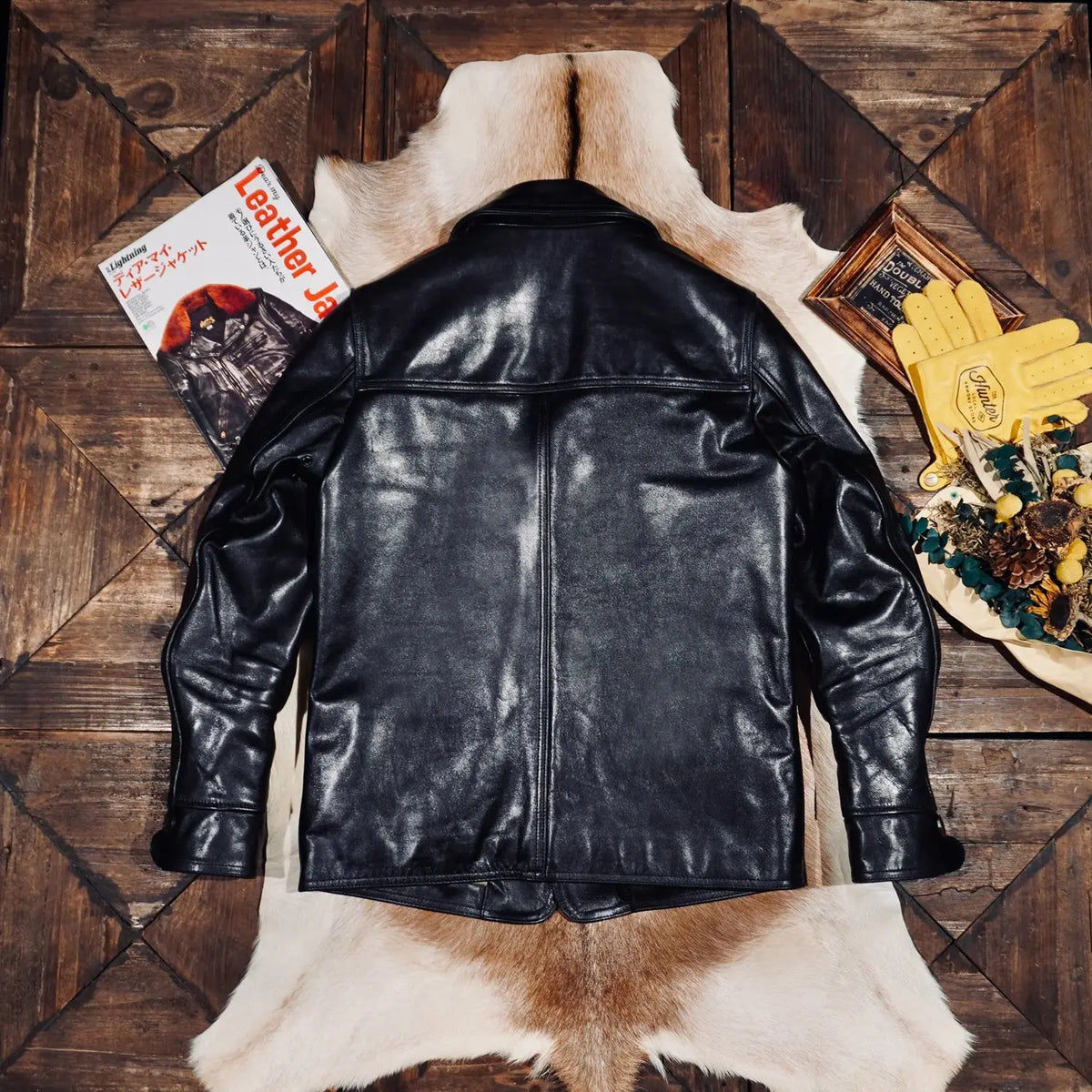 Tailor Brando Replica Frewh*rs Switchyard Coat Full-Grain Tea-Core Horsehide Men's American Vintage Genuine Leather Jacket Tailor Brando