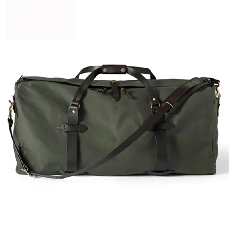 Tailor Brando American Vintage 70222 Heavyweight Oil-Waxed Canvas Travel Bag Large Capacity 58*33*28cm Handheld Shoulder Bag Tailor Brando