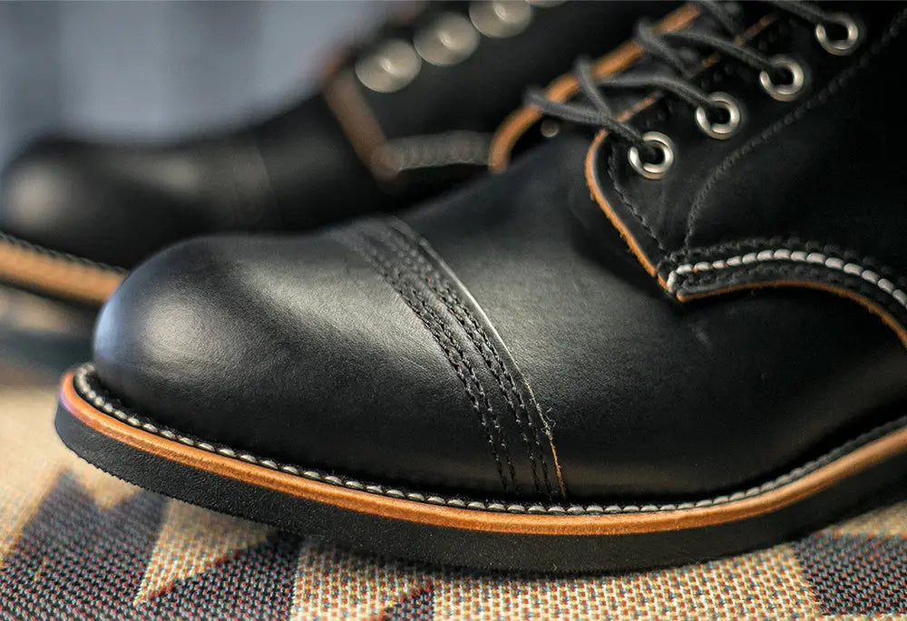 Italian Tea-core Cowhide Goodyear Work Boots Paratrooper Boots Tailor Brando